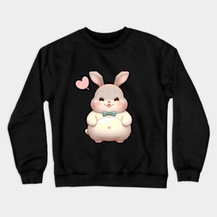 Chubby bunny loves you Crewneck Sweatshirt
